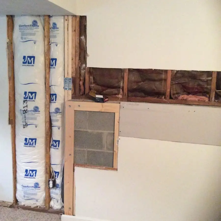 Wall insulation replacement during Contents Cleaning & Restoration in Rockport